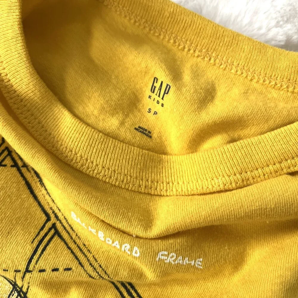 Kids GAP Basketball T-Shirt (Yellow) S